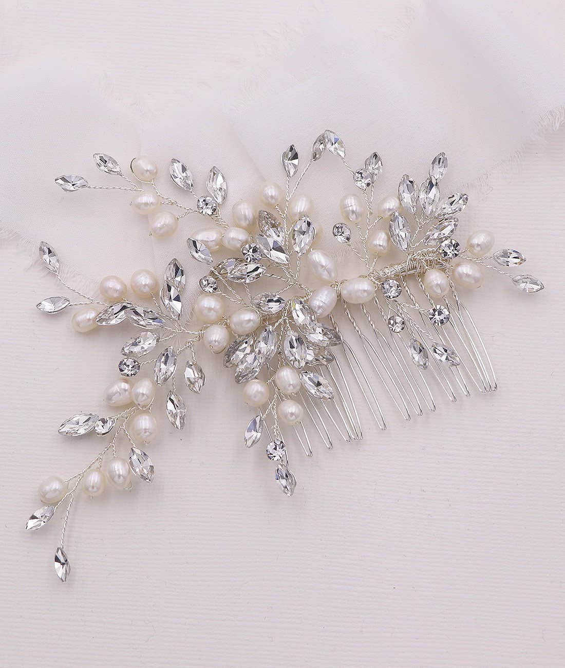 allureweddingjewelry - Wholesale Hair Pin - Gwen Pearl Hair Comb0