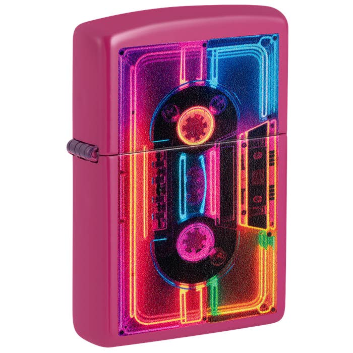 Briquet Zippo Finition Fréquence Cassette Néon pour la vente par Lighter King