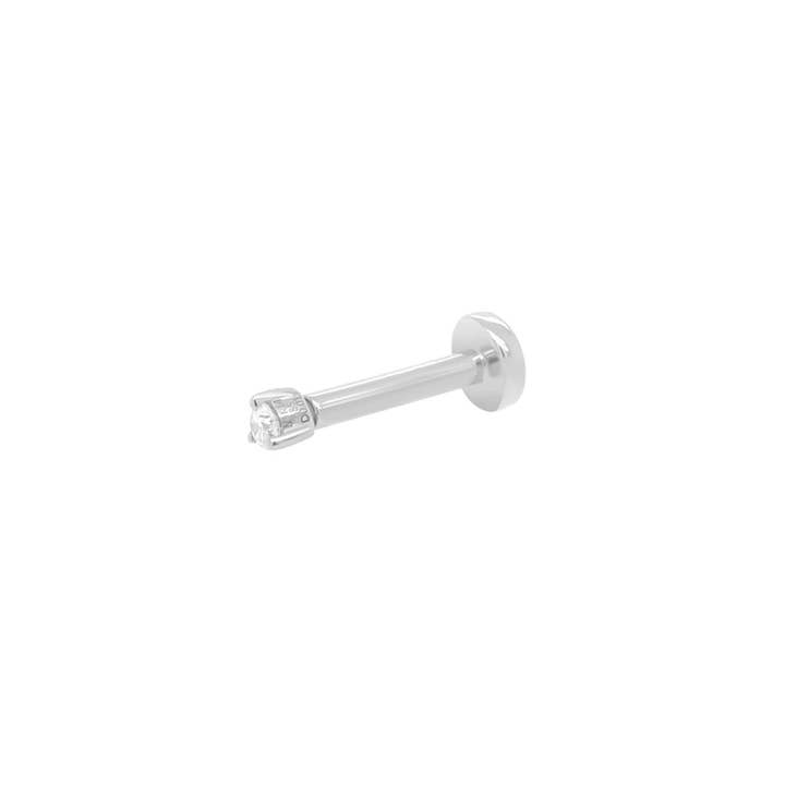 Porter Lyons - Wholesale Stud/Post Earrings - 1.5mm Round Diamond Threaded Flat Back Stud | Single