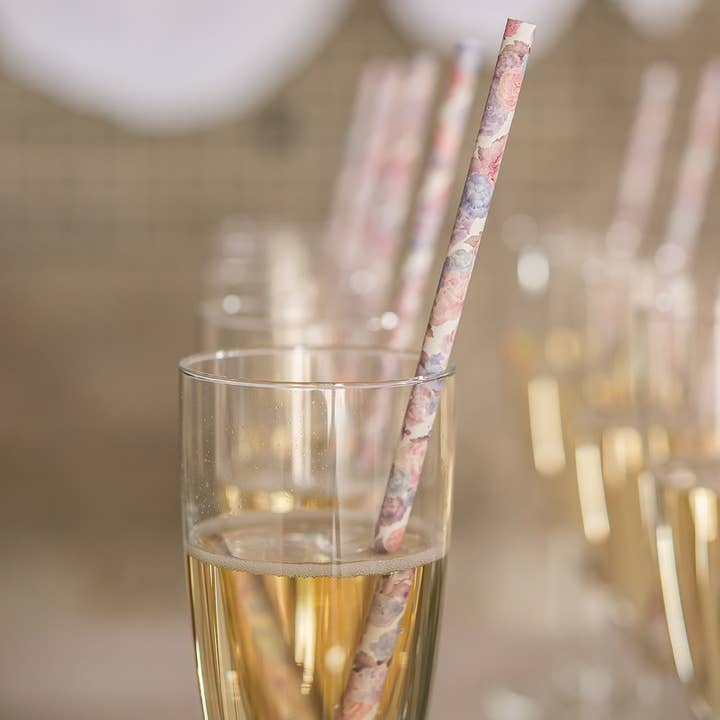 Weddingstar Inc. - Vendita all'ingrosso Cannuccia - Cannucce di carta floreale vintage (75)2