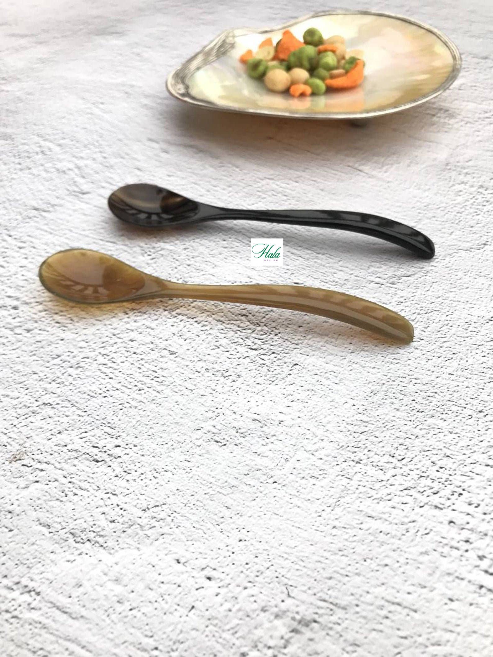 Hala Design – wholesale Bordssked (Bestick) – Personlig Horn Egg Spoon6