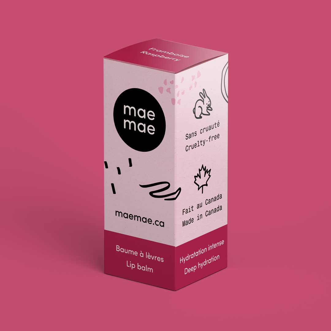 Maemae Natural Products - Wholesale Lip Balm - Raspberry Natural Lip Balm3