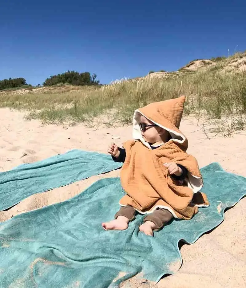 Manufacture des bébés français - Wholesale Poncho Towel - Kids & Baby - Camel bath poncho4