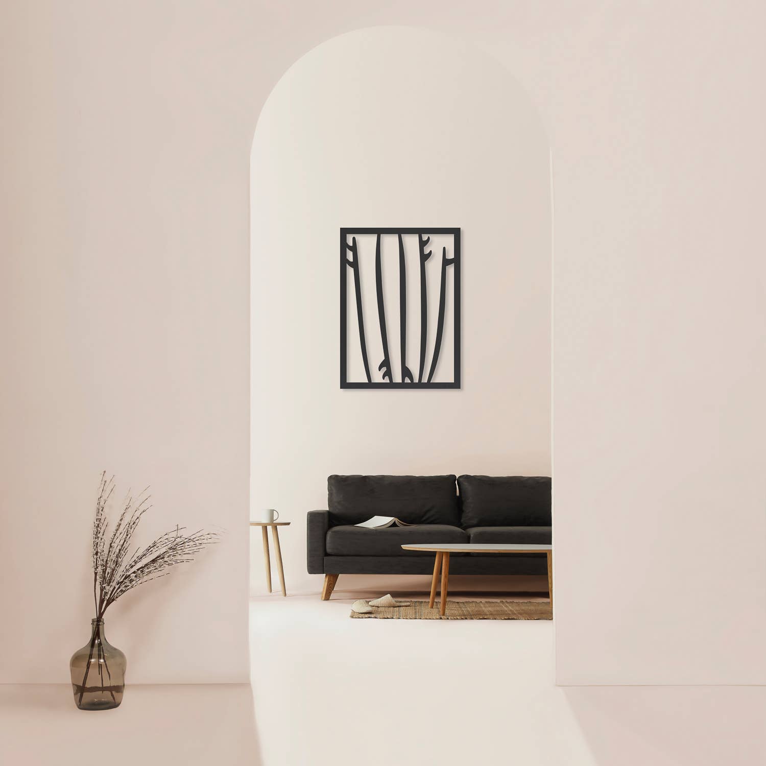 Woodstache - Wholesale Wall Accent - Wooden Surfboard Table2