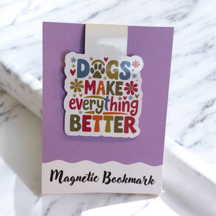 Hunde gør alting bedre Magnetisk bogmærke for engroshandel hos simply creative