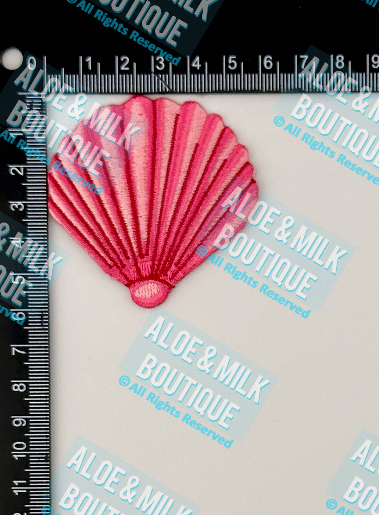 Aloe and Milk Boutique - Vendita all'ingrosso Toppe - Toppa Rosa Conchiglia Marina, toppa oceano, toppe da spiaggia, conchiglia3