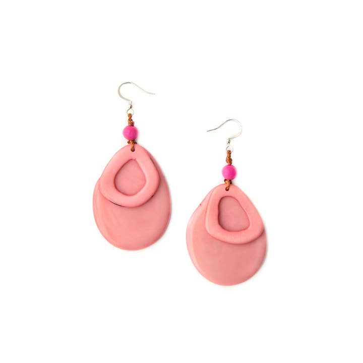 Organic Tagua Jewelry - Wholesale Dangle Earrings - Solange Earrings