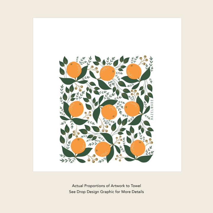 HAZELMADE® Tea Towels + Gifts - Wholesale Tea Towel - Oranges Tea Towel | Kitchen Decor6
