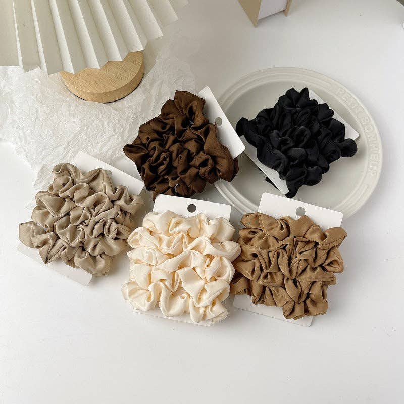 WEST AUSSIE SUPPLIES - Vendita all'ingrosso Scrunchie - Donna - GIFTY - Set di elastici per capelli in raso da 5 pezzi8