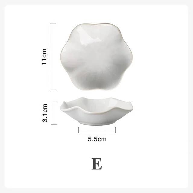 Homerely (We Cover All Import Duties) – wholesale Decorative plate/dish/bowl – Ceramic Flower Shape Plate4
