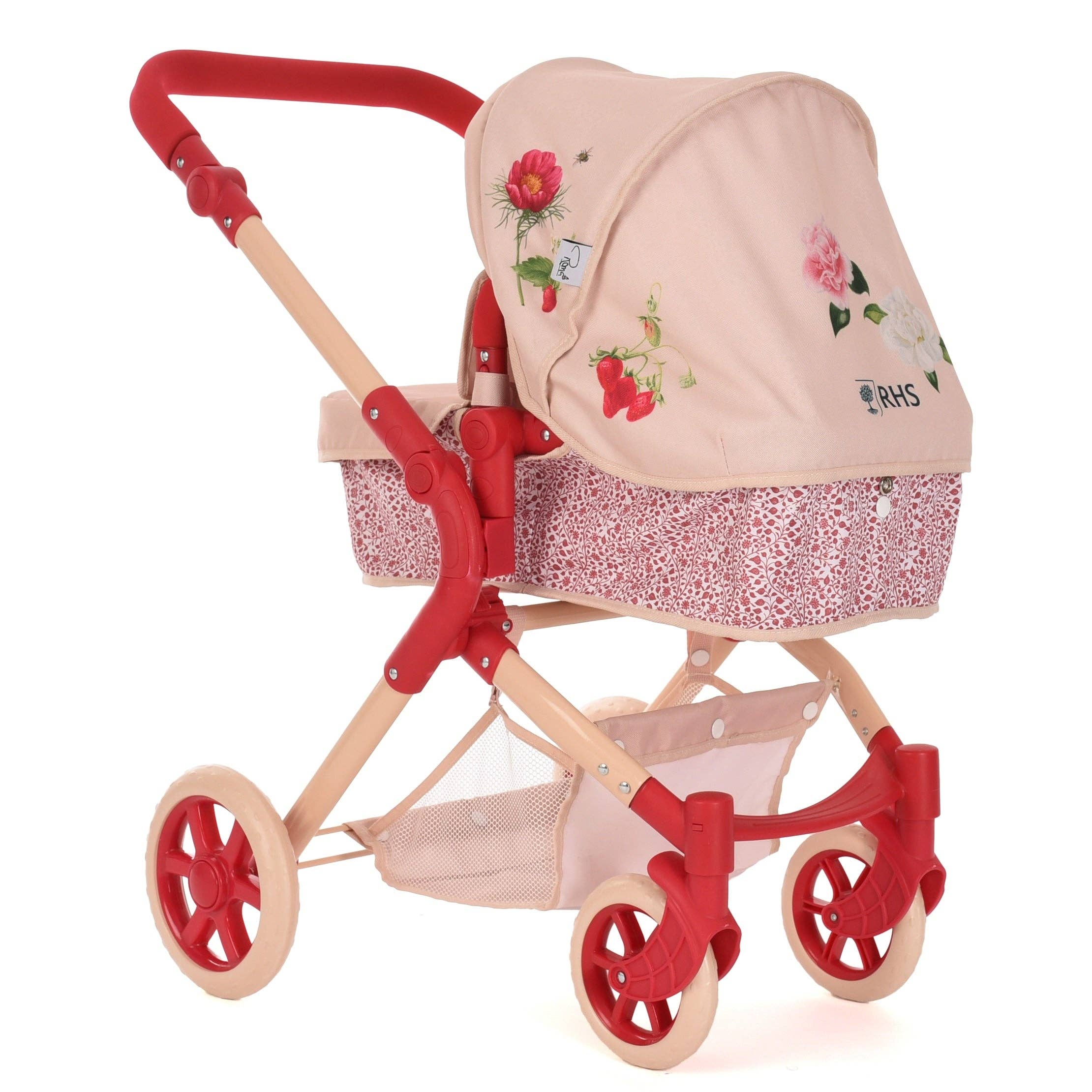 Roma - Wholesale Doll pram – Kids - Roma RHS Single Dolls Pram - Flora5