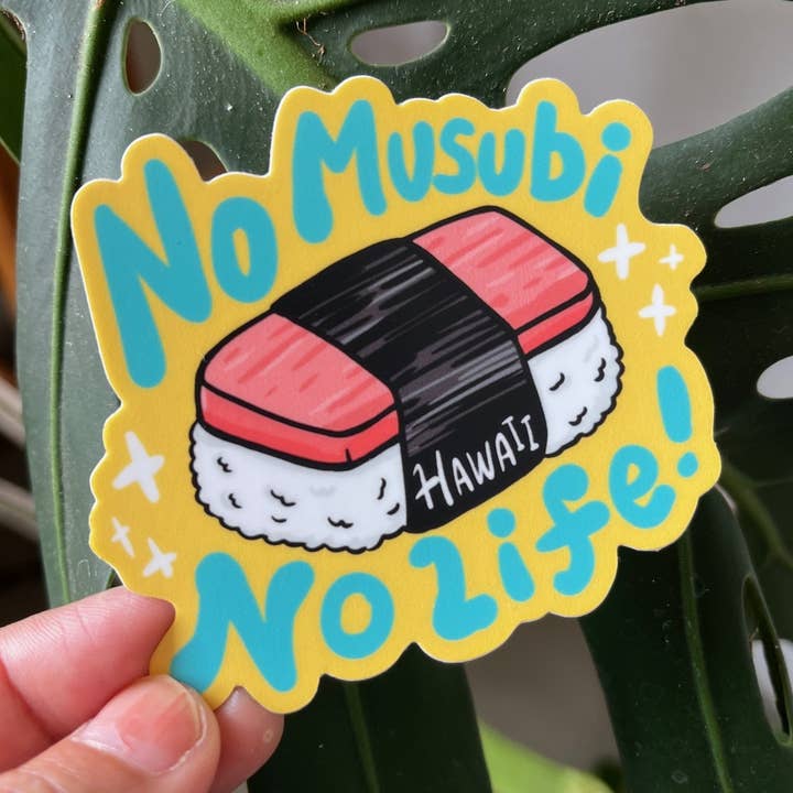 Island Stickers & More / Yuriko J. Design - Wholesale Sticker - No MUSUBI No LIFE! Sticker0