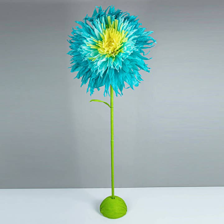 55,1" H - Kæmpe blå blomst med stativ for engroshandel hos Dunn Deals