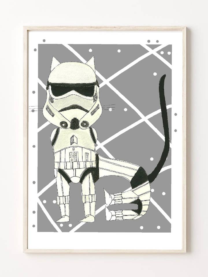 LA COLLECTION DE CHAT DE PETITA STARS WARS STORMTROOPER pour la vente par Petita Lechatrose