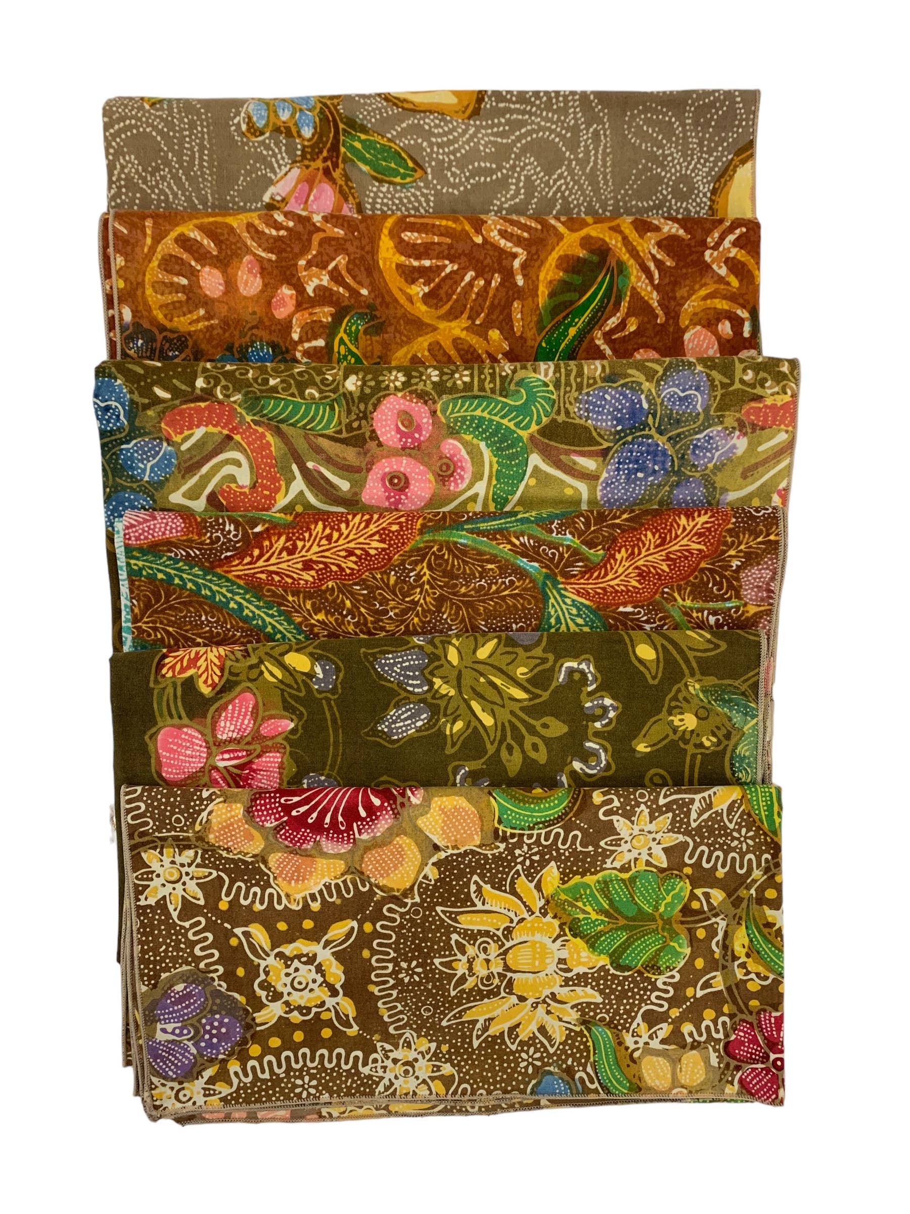 Asia West – wholesale Dinner & cloth napkin – Napkins-blue, green, orange, natural, pink & purple (set/6) 2