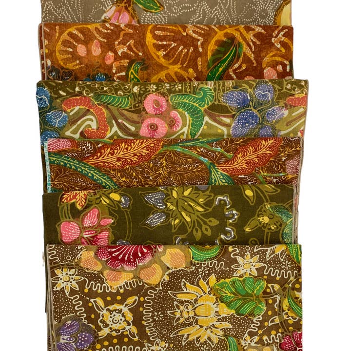 Asia West – wholesale Dinner & cloth napkin – Napkins-blue, green, orange, natural, pink & purple (set/6) 2