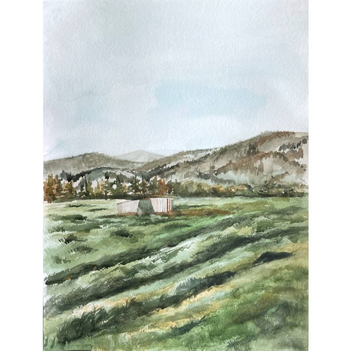 "Humbolt Fields" Vertical Canvas Print for wholesale by Morgan Victoria Design