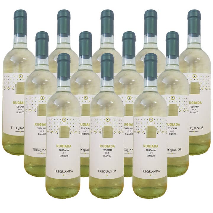 Metina SAS - Vendita all'ingrosso Vino bianco - Rugiada Vino Bianco IGT Toscana Agricola Trequanda 75 cl.
