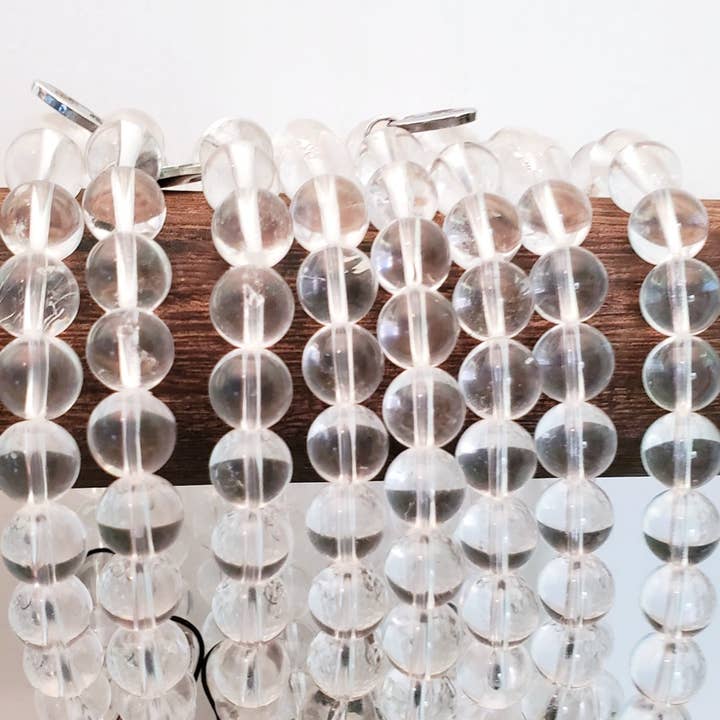 Pulseira de quartzo transparente por atacado de humble heart