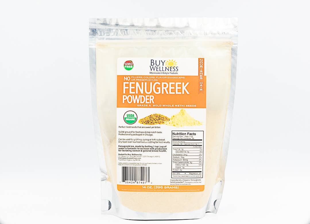 Buy Wellness - Wholesale Dried Spice Mix - Organic Fenugreek Powder Stone Ground Flavor filled Bulk Bag1
