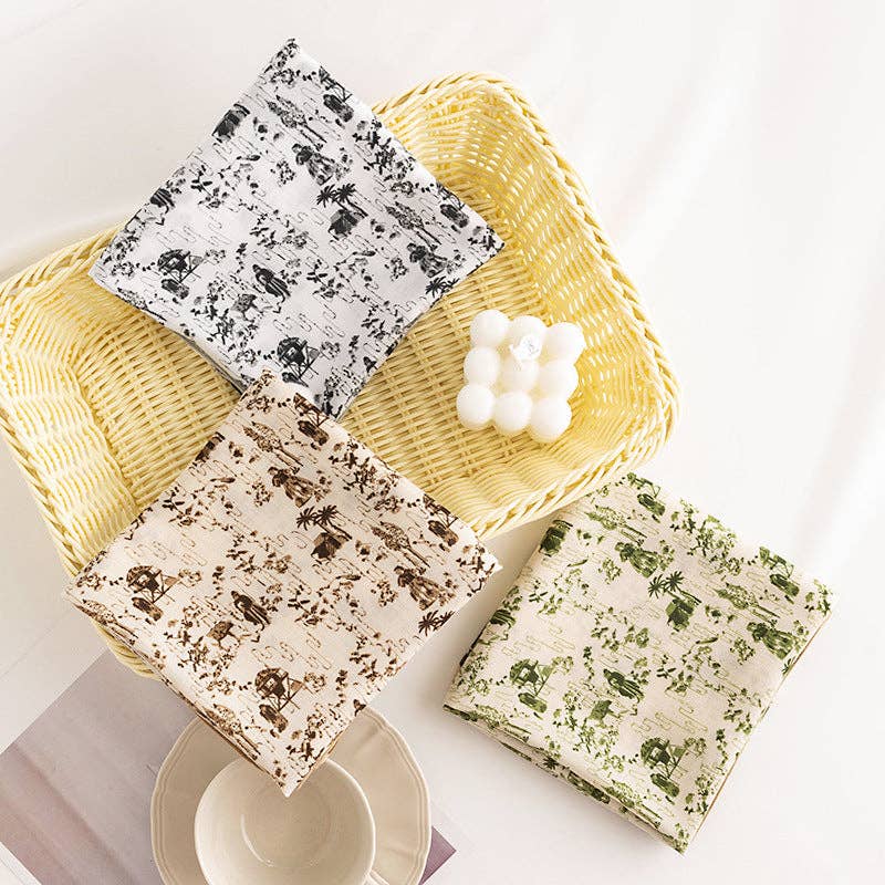 Funkyrel® Atzbranding Limited – wholesale Scarf – Women's – Scarvii - Sweet Floral Print Small Square Scarf4