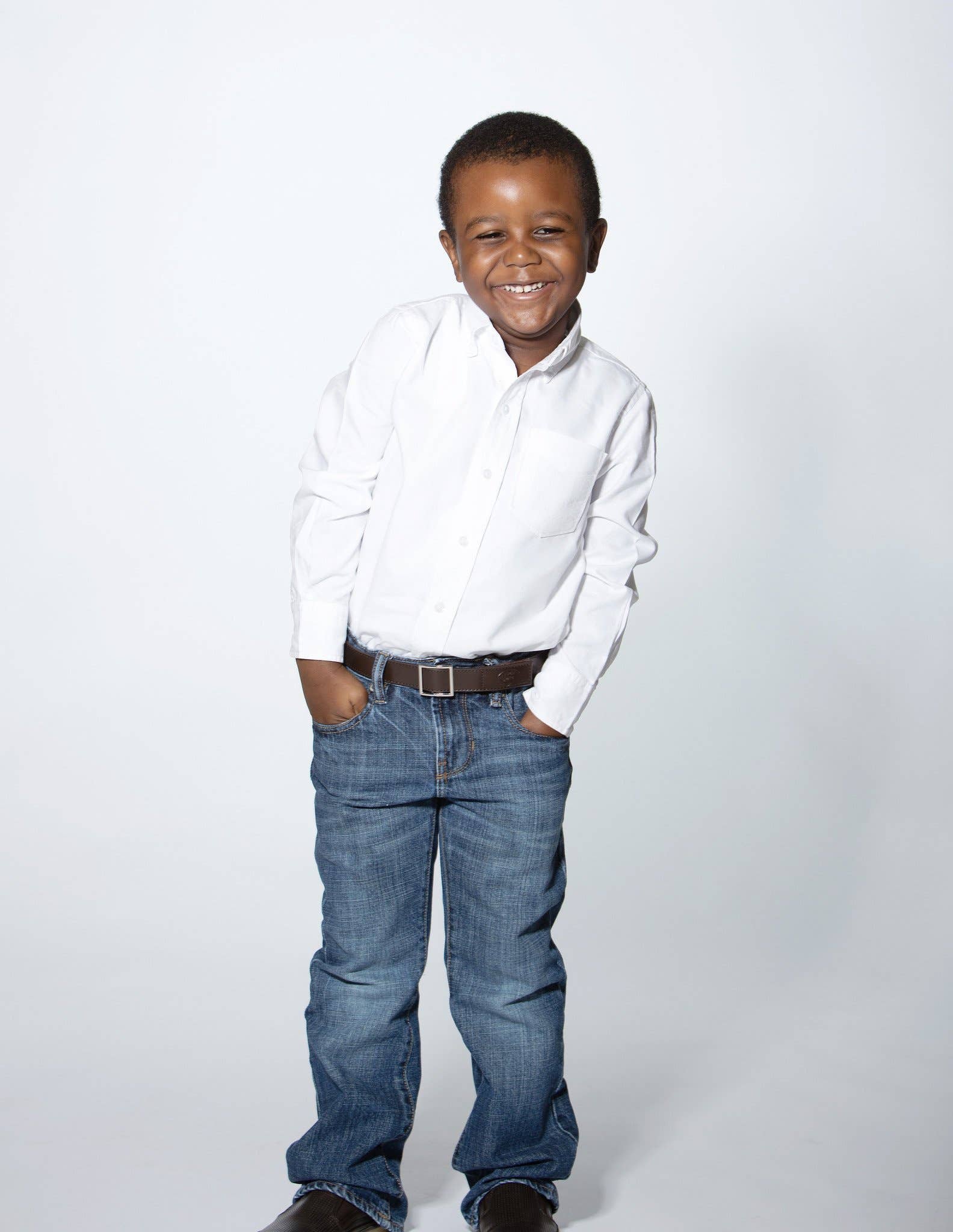 Myself Belts - Wholesale Belt - Kids - Brown faux Leather2