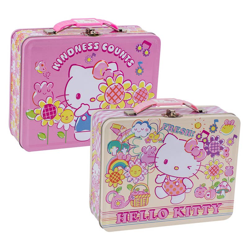 Deluxe Import Trading – wholesale Lunch bag/box – Kids – Hello Kitty Tin Lunch Box - 2 Assorted0