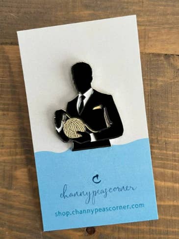 Yarn Daddy Enamel Pin for wholesale by Channypeascorner