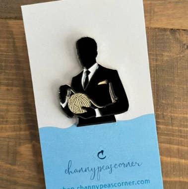 Channypeascorner - Wholesale Lapel Pin/Button - Yarn Daddy Enamel Pin0