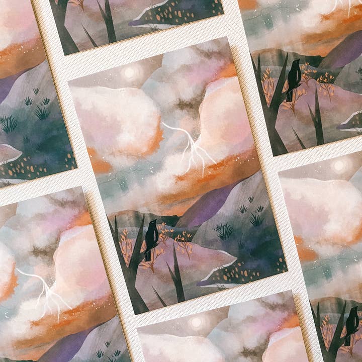 Lantern Print Co. - Wholesale Art Print - Art Print: Summer Tempest; 5x7, 8x10, 4x64