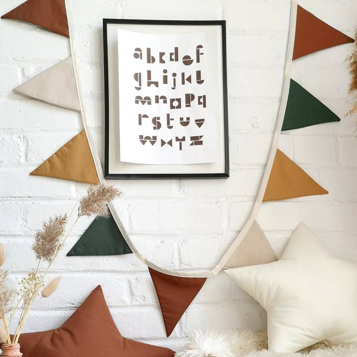 The Butter Flying - Wholesale Bunting/Garland - Woodland fabric flag garland for children's bedroom9