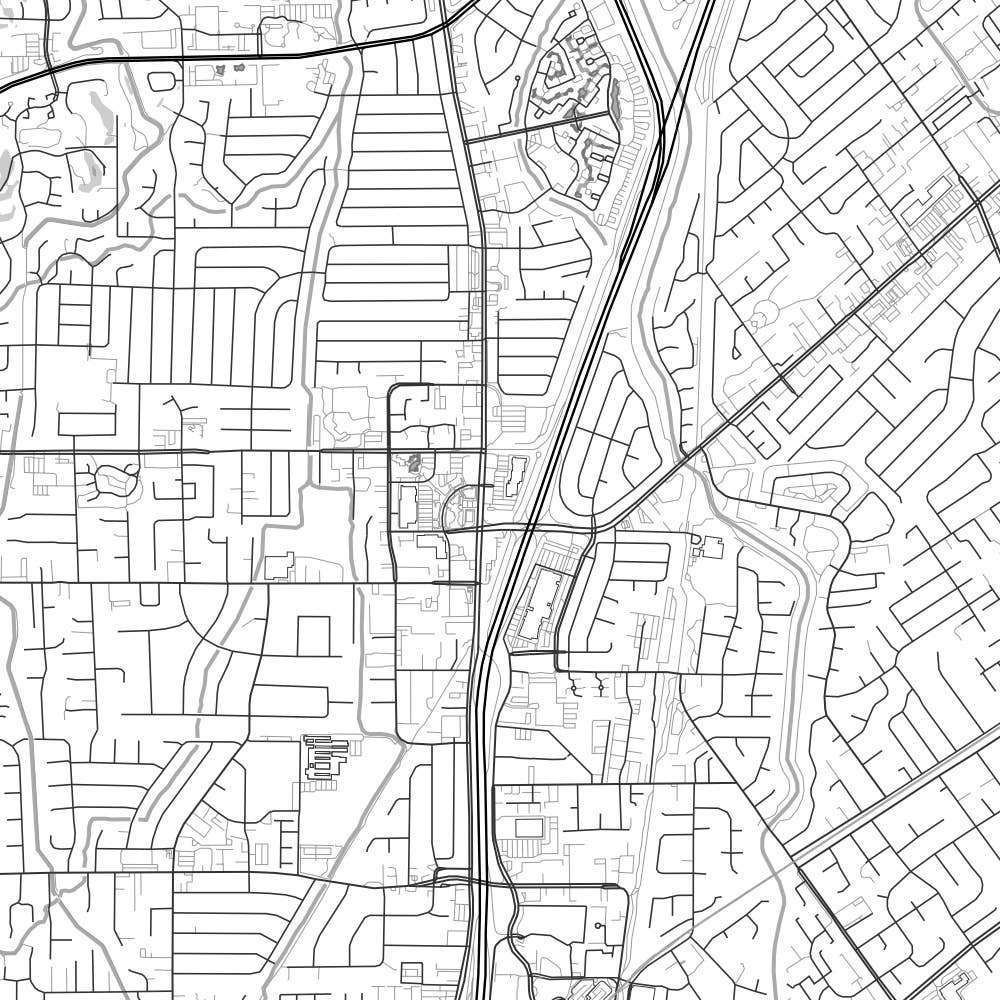 JACE.design - Wholesale Art Print - Pleasant Hill CA Map Print Classic4