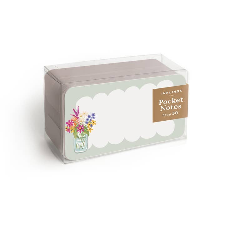Pocket Notes™ - Mason Jar Flowers for wholesale by Inklings Paperie