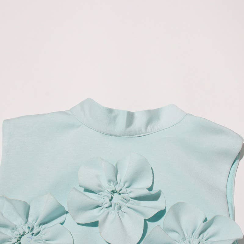 Sanyao Fashion – Engroshandel Kjole - Dame – SY165 Håndlavet 3D blomsterkjole - efterårs elegance13