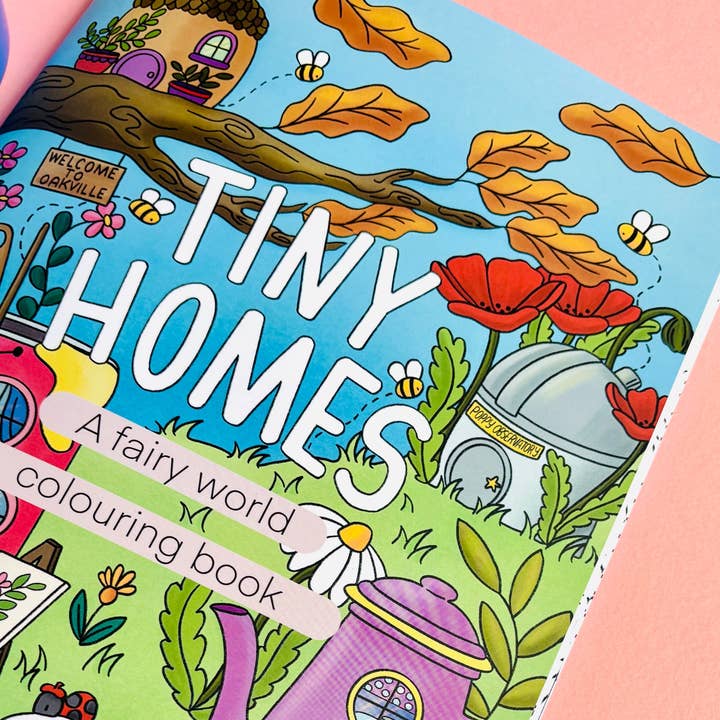 Pixiecraft – wholesale Colouring and activity book – adult – Fairy Colouring Book- Tiny Homes a Fantasy Colouring Book for Adults and Kids0