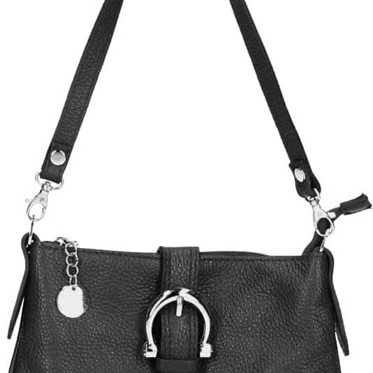 Women's Italian Leather Shoulder Handbag with Detachable Strap - Hollie for wholesale by Beauty Goddess