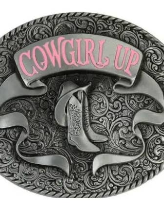 Cowboy Up Belt Buckle 1258 for wholesale by SimpleNGreat