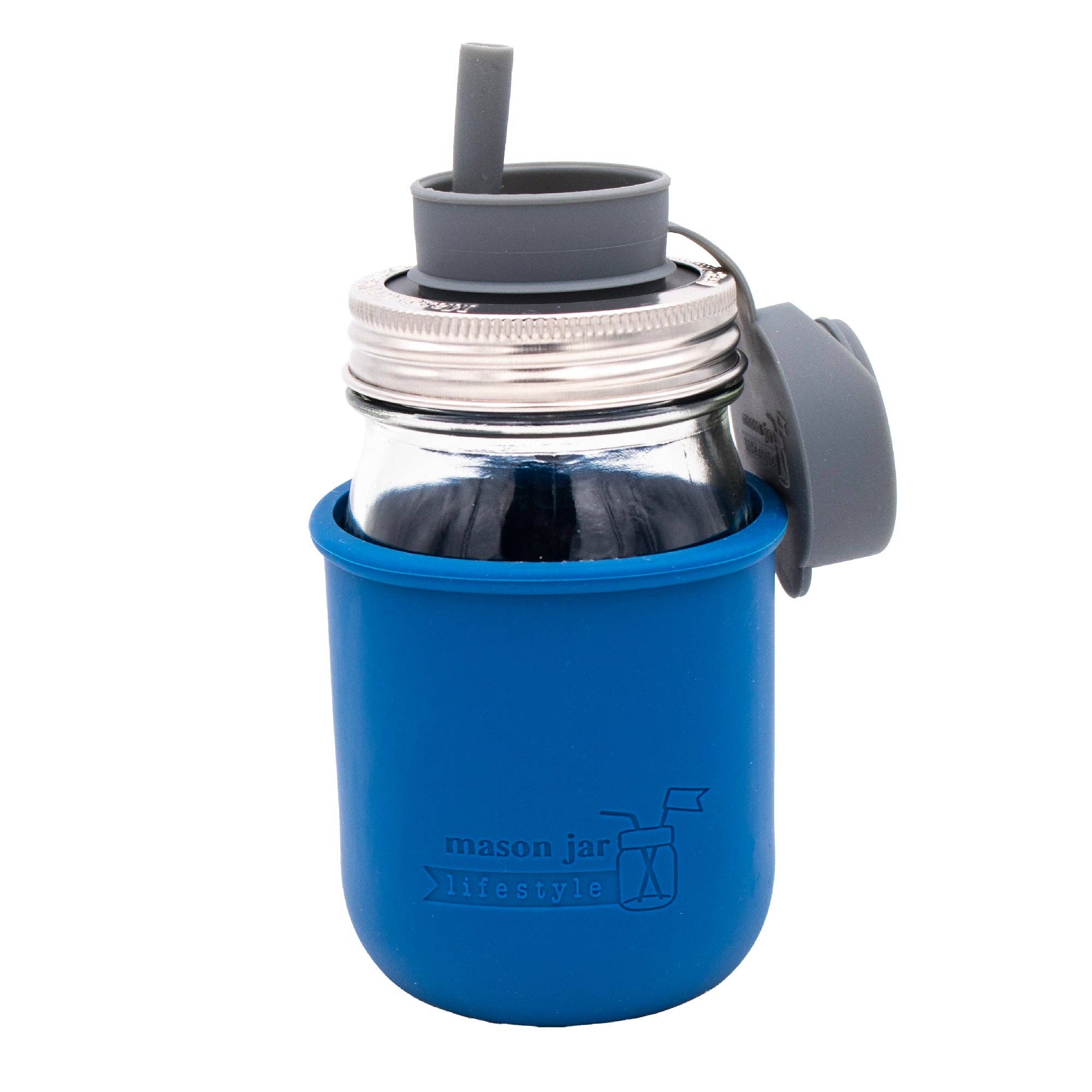 Mason Jar Lifestyle - Wholesale Drink Huggers & Koozies - Silicone Sleeve for Regular Mouth Pint 16oz Mason Jars12