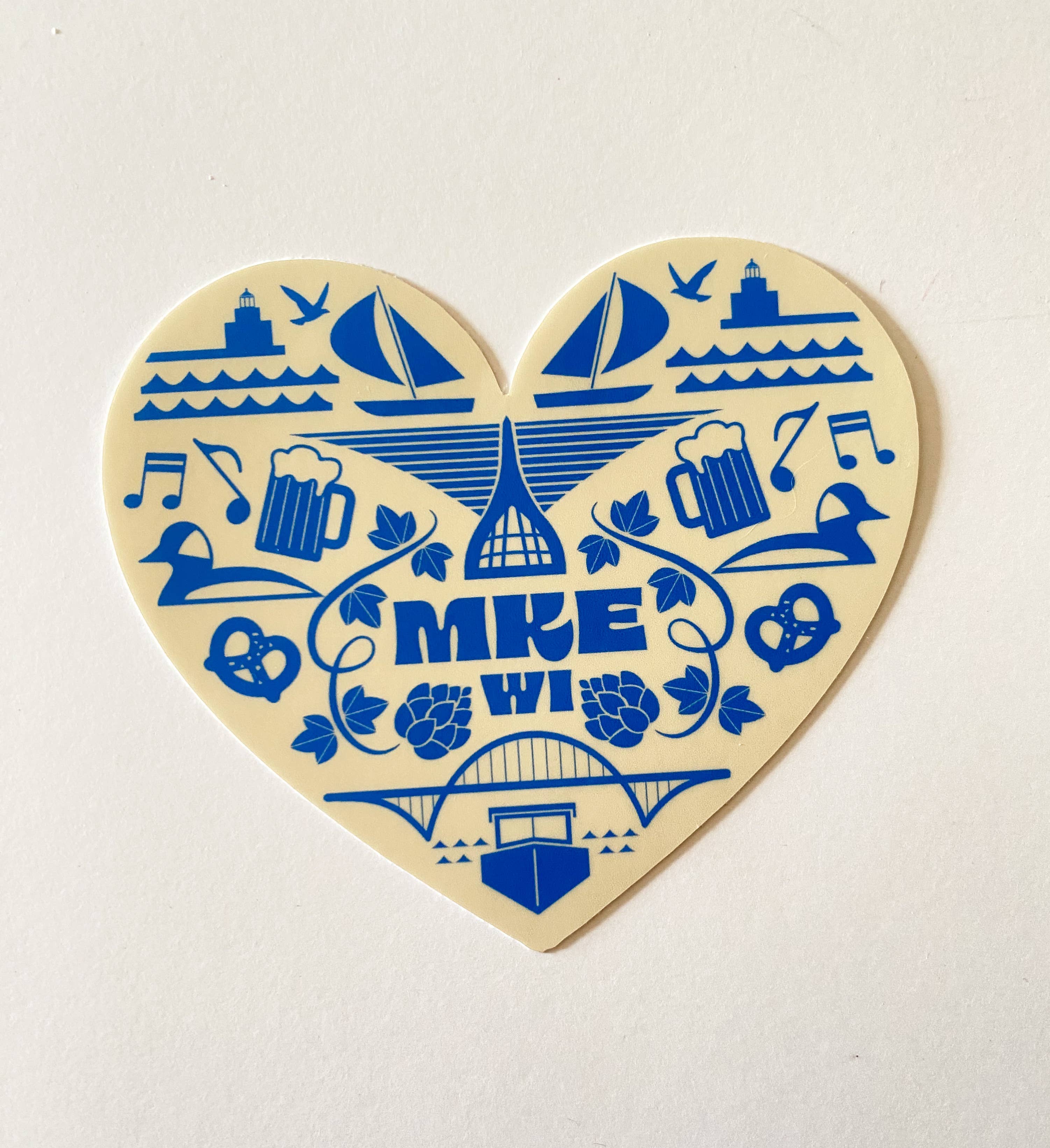 Bottlebrush Graphics – Engroshandel Klistermærke – MKE Milwaukee Heart Icons Vinyl klistermærke3