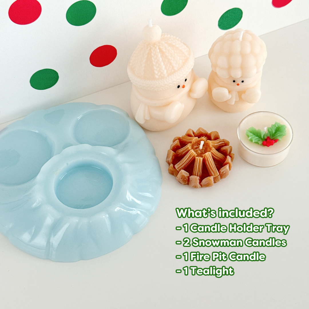 The Cutest Hits - Wholesale Novelty Candle - Snowman Candle Gift Set | Christmas Candle Gift1