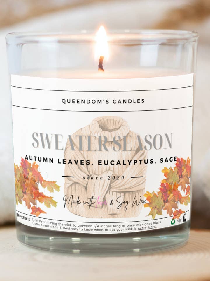 Sweater Weather for wholesale by Queendom’s Candles