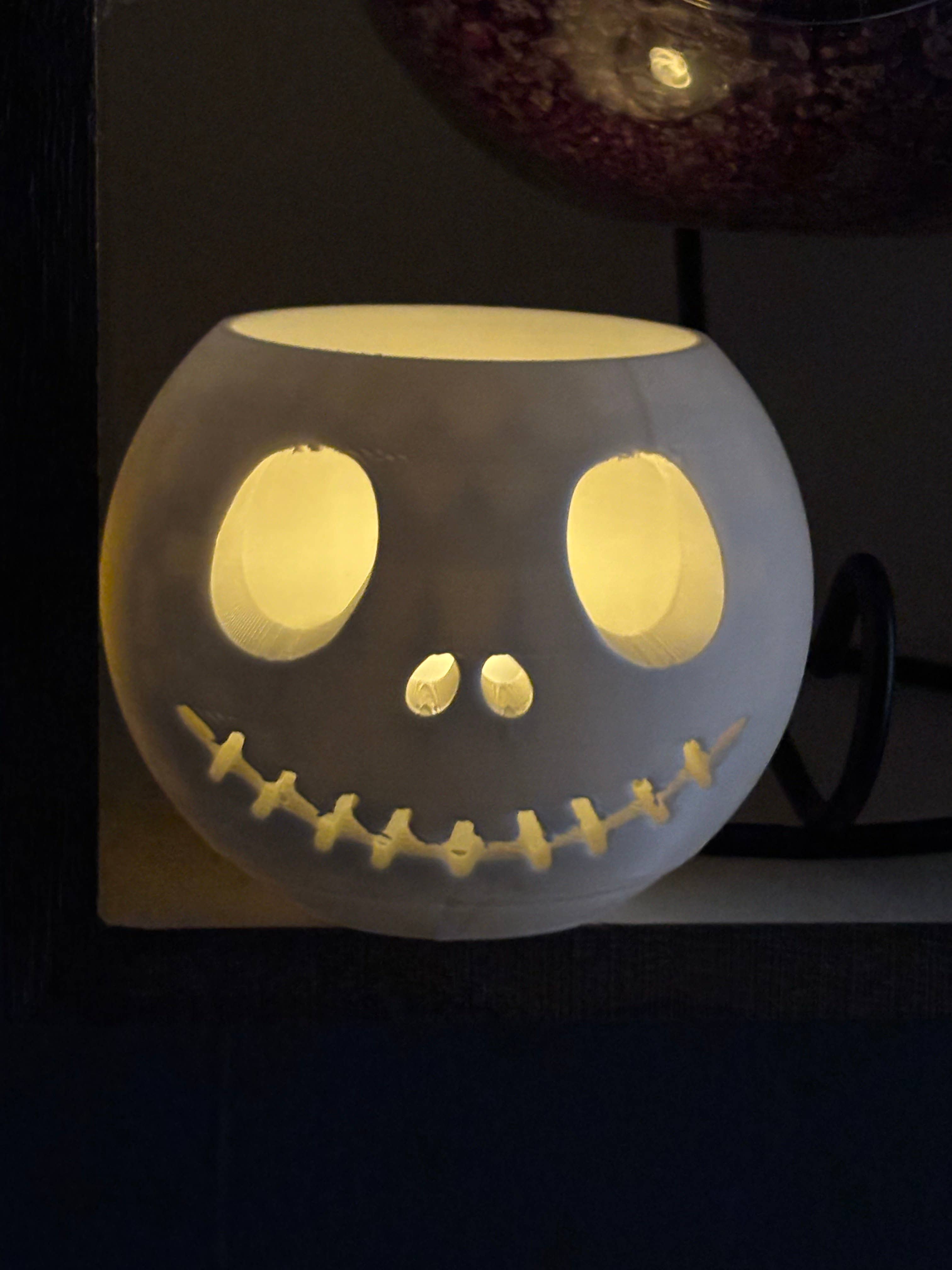 Nordic Book Adventure - Vente Bougeoirs - Porte-lumière LED inspiré de Jack Skellington3