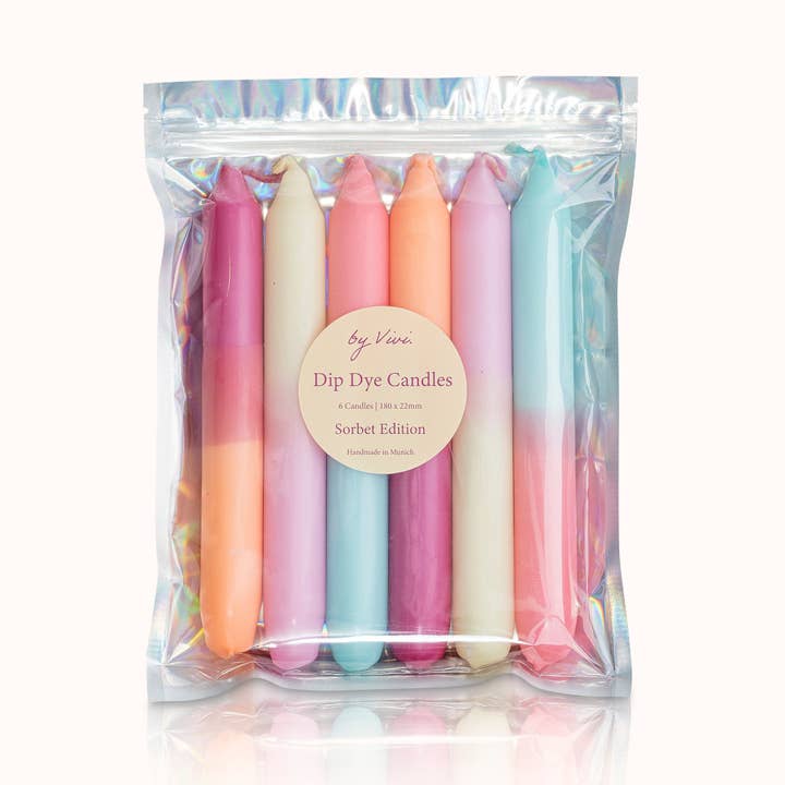 Dip Dye Kerzen Set: Sorbet Edition for wholesale by by Vivi.