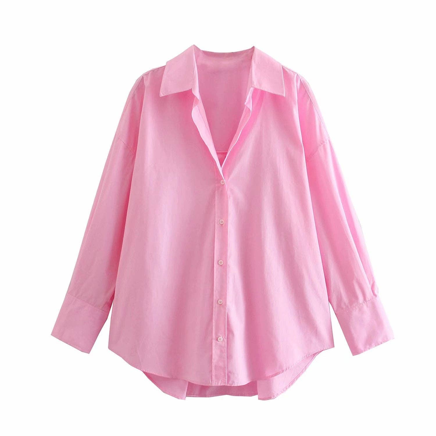 Marayn - Wholesale Button Down Shirt - Women's - European Summer Womens City Chic Poplin Shirt13