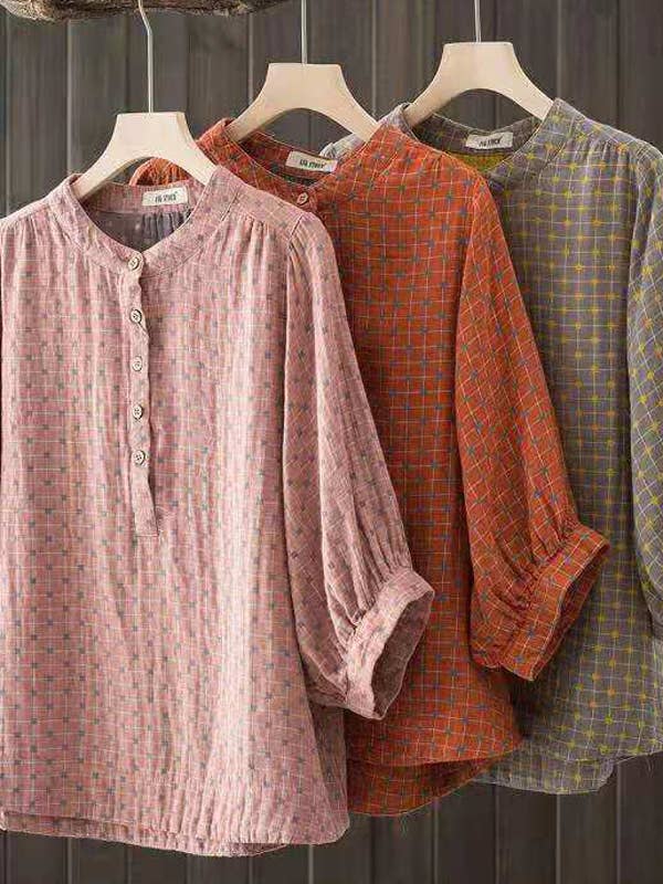 Doppellagige Pulloverbluse aus Baumwollgaze für Damen für den Großhandel von Whisper Mint