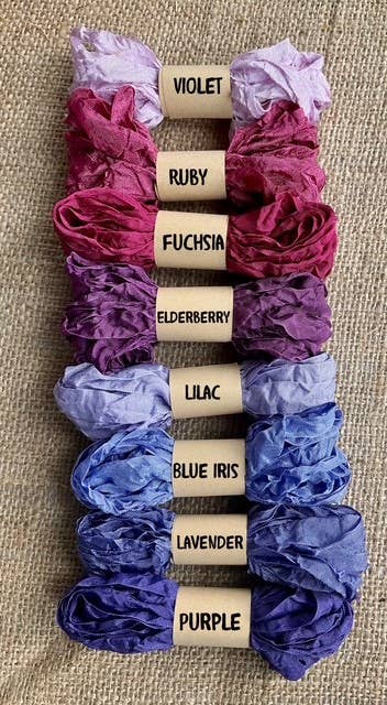 RiverHaus - Wholesale Ribbon - Gift Wrapping - Crinkled Ribbon Assorted Purples0