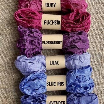 RiverHaus - Wholesale Ribbon - Gift Wrapping - Crinkled Ribbon Assorted Purples