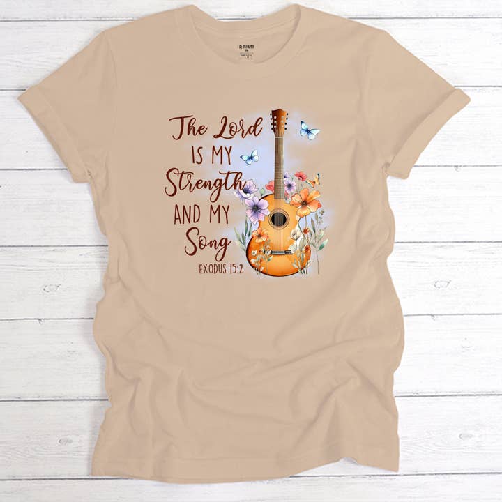 The Lord Is the strength of my song t-shirt for wholesale by Be In Faith