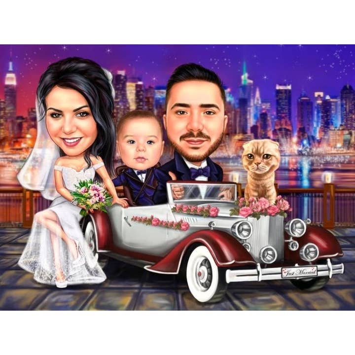 CARICATURA DI MATRIMONIO per la vendita all'ingrosso da parte di Caricature4You