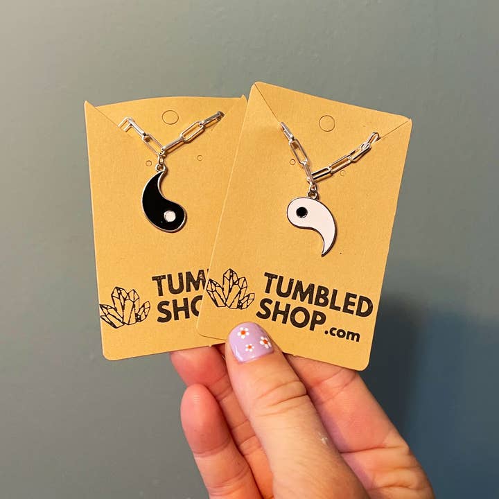 Tumbledshop – Engroshandel Smykkesæt – Bedste ven matchende halskæder sæt, to stykke halskæde sæt